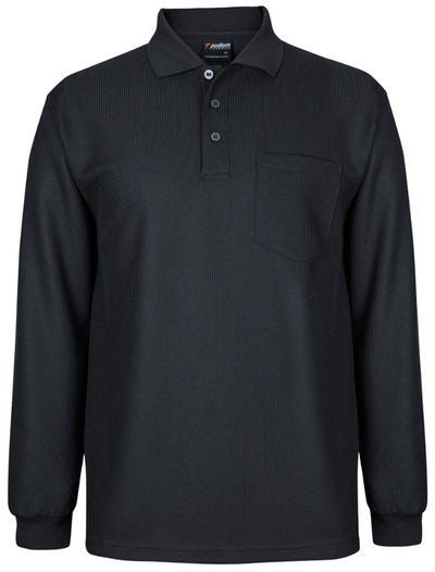 Podium LS Waffle Pocket Polo